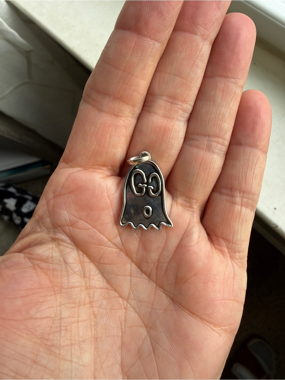 Gucci Ghost Silver Pendant Charm